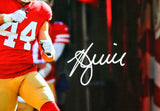 Kyle Juszczyk Signed SF 49ers 16x20 Running From Tunnel Photo- Beckett W Holo