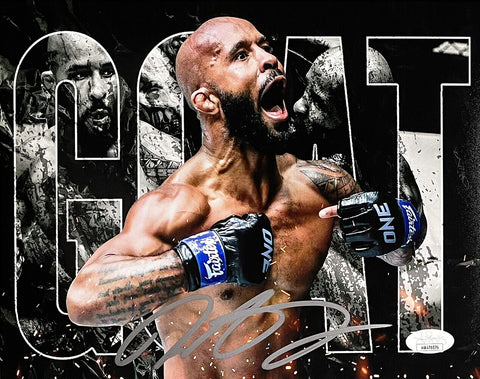 Demetrious Mighty Mouse Johnson Signed 8x10 UFC Collage Photo JSA