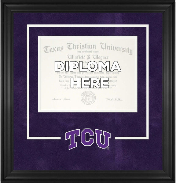 TCU Horned Frogs Deluxe 8.5" x 11" Diploma Frame w/Team Logo