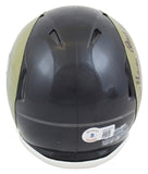 Rams Dick Vermeil "SB XXXIV Champs" Authentic Signed TB Rep Mini Helmet BAS Wit