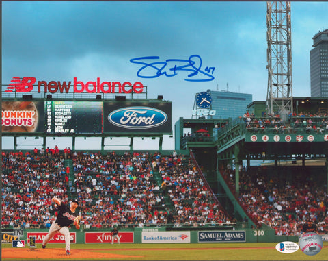 Indians Shane Bieber Authentic Signed 11x14 Photo Autographed BAS Witnessed