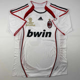 Autographed/Signed Ricardo Kaka AC Milan White Soccer Jersey Beckett BAS COA
