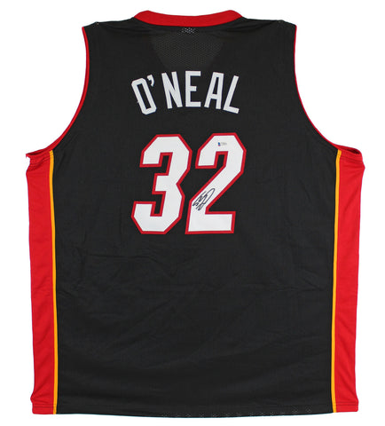 Shaquille O'Neal Authentic Signed Black Pro Style Jersey Autographed BAS