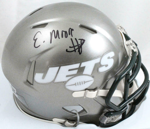 Elijah Moore Signed New York Jets Flash Speed Mini Helmet- Beckett W Hologram