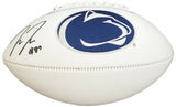 PAT FREIERMUTH AUTOGRAPHED SIGNED PENN STATE WHITE LOGO FOOTBALL BECKETT 191170