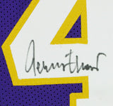 Jerry West Signed Custom Purple Pro Style Basketball Jersey JSA ITP