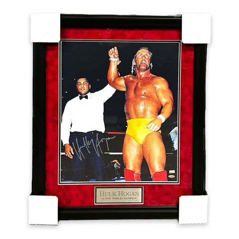 Hulk Hogan Signed Autographed 16x20 Photograph Framed to 20x24 Steiner