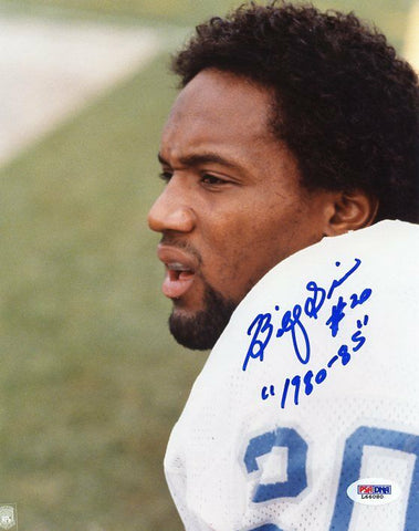 Lions Billy Sims '1980-85' Signed Authentic 8X10 Photo PSA/DNA #L66080
