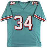 Ricky Williams Authentic Signed Teal Pro Style Jersey Autographed BAS Witnessed