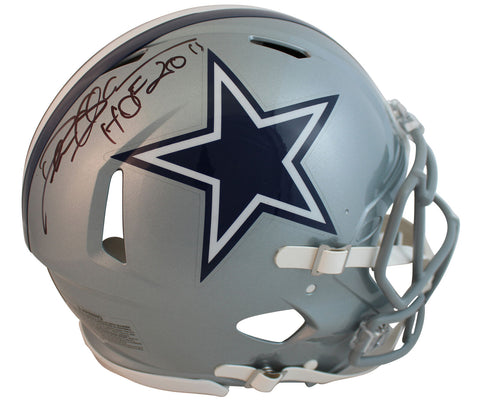 Cowboys Deion Sanders "HOF 2011" Signed Full Size Speed Proline Helmet BAS Wit