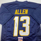 Autographed/Signed Keenan Allen Los Angeles LA Navy Blue Football Jersey JSA COA