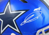 CeeDee Lamb Autographed Cowboys F/S Flash Speed Authentic Helmet-Fanatics *White