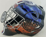 Grant Fuhr Signed Edmonton Oilers Mask Inscibed "5x Stanley Cup Champs" Beckett