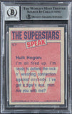 Hulk Hogan Authentic Signed 1985 Topps WWF #57 Rookie Card Auto 10! BAS Slabbed