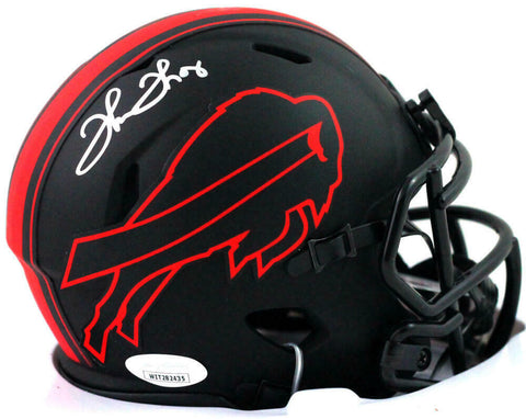 Thurman Thomas Signed Buffalo Bills Eclipse Mini Helmet w/ HOF - JSA W *Silver