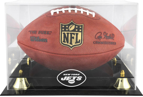 New York Jets Golden Classic Team Logo Football Display Case - Fanatics