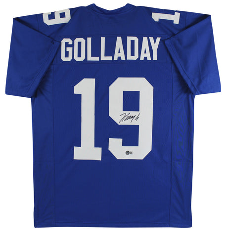 Kenny Golladay Authentic Signed Blue Pro Style Jersey Autographed BAS Witnessed
