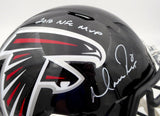 Matt Ryan Auto Falcons Full Size Helmet 2016 NFL MVP (Smudge) Beckett WL25974