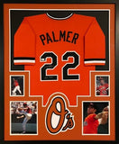 Jim Palmer "HOF 1990" Signed Orioles Custm Jersey Framed 34x42 Display (JSA COA)
