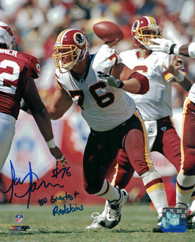 Jon Jansen Autographed Washington Redskins 8x10 Photo 80 Greatest 14657 PF