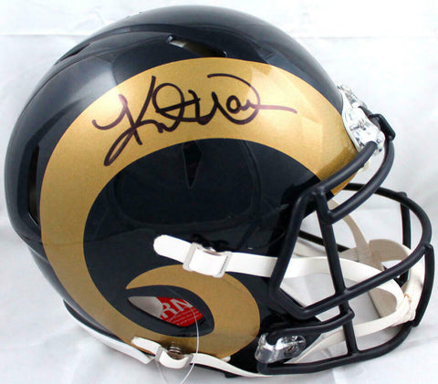 Kurt Warner Signed St. Louis Rams 00-16 Speed Authentic F/S Helmet-BeckettW Holo