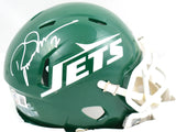 Boomer Esiason Autographed Jets 78-89 Speed Mini Helmet-Beckett W Hologram