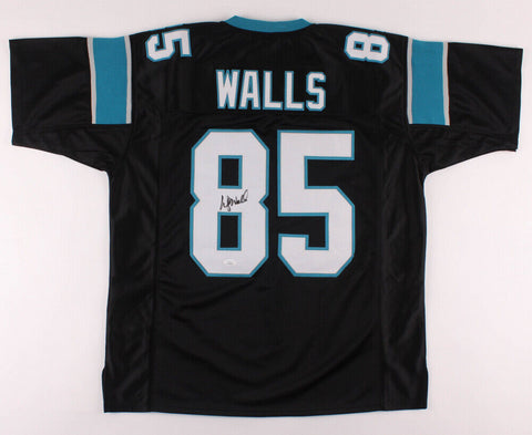 Wesley Walls Signed Carolina Panthers Black Jersey (JSA COA)5xPro Bowl Tight End