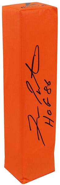 Fran Tarkenton Signed BSN Orange Endzone Pylon w/HOF'86 - (SCHWARTZ SPORTS COA)
