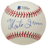 Willie Mays Monte Irvin Dual Signed Giants Baseball BAS LOA AA05922