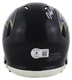 Ravens Kyle Hamilton Authentic Signed Speed Mini Helmet Autographed BAS Witness