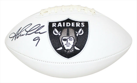 Shane Lechler Autographed/Signed Oakland Raiders Logo Football BAS 34366