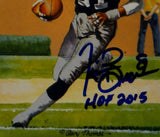 Tim Brown Autographed Oakland Raiders Goal Line Art Card With HOF- JSA W Auth