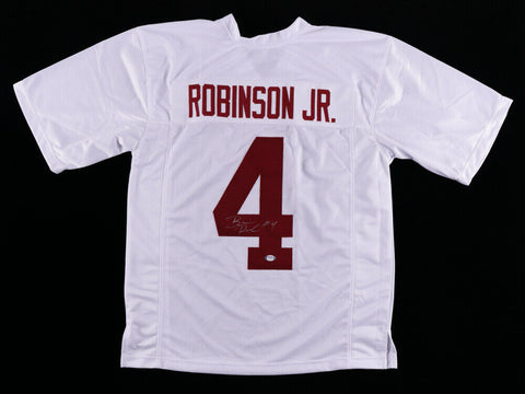 Brian Robinson Jr Signed Alabama Crimson Tide Jersey (PSA COA) 2021 Senior R.B.