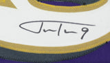 Justin Tucker Signed Purple Custom Field Goal Record Football Jersey JSA