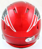 Ty Law Autographed New England Patriots Flash Speed Mini Helmet-Beckett W Holo