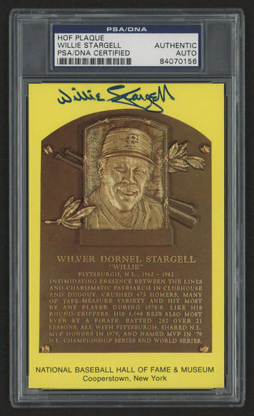Willie Stargell Signed Gold H.O.F. Card (PSA Encapsulated) Died: April 9,2001