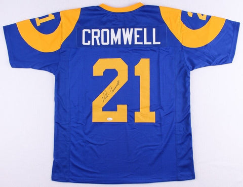 Nolan Cromwell Signed Los Angeles Rams Jersey (JSA) Super Bowl XXXI Champ Coach