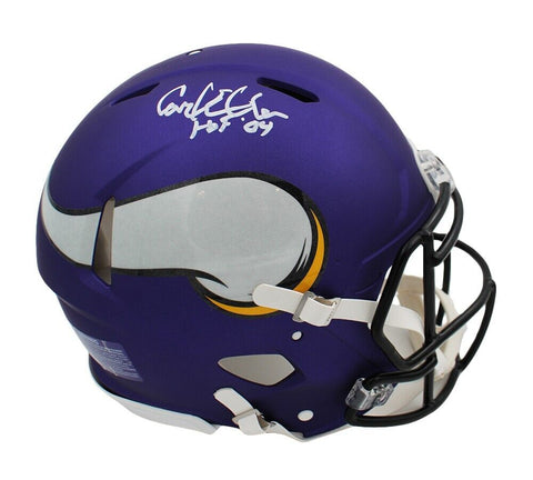 Carl Eller Signed Minnesota Vikings Speed Authentic NFL Helmet with "HOF 14" Ins