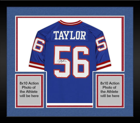 FRMD Lawrence Taylor Giants Signed Mitchell & Ness Blue 1990 Authentic Jersey