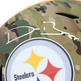 Devin Bush Pittsburgh Steelers Signed Camo Alternate Revolution Replica Helmet