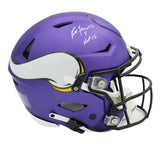 Brett Favre Signed Minnesota Vikings Speed Flex Authentic NFL Helmet w- "HOF 16"