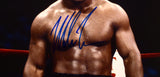 Mike Tyson Autographed 16x20 In Ring Photo- Beckett W Hologram *Blue
