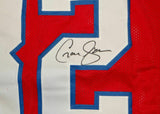 Craig James Autographed Red Pro Style Jersey- JSA Witnessed