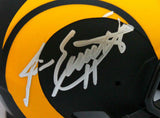 Jim Everett Autographed Los Angeles Rams Eclipse Mini Helmet- JSA W Auth