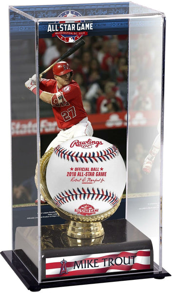 Mike Trout Los Angeles Angels 2018 MLB All-Star Game Gold Glove Case with Image