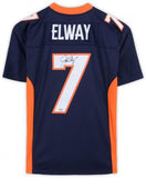 John Elway Denver Broncos Signed Mitchell & Ness Navy Jersey