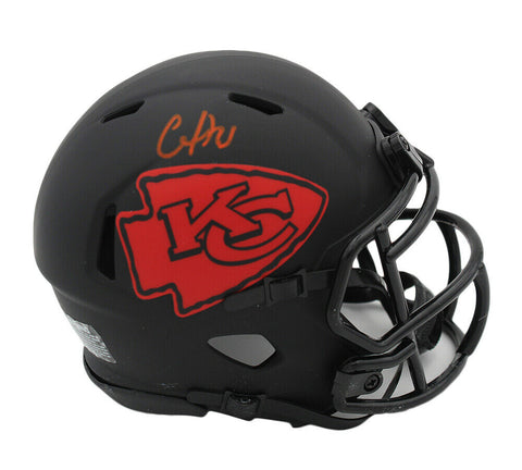 Clyde Edwards Helaire Signed Kansas City Chiefs Speed Eclipse NFL Mini Helmet