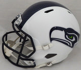 Tyler Lockett Autographed Seahawks White Full Size Speed Helmet (Smudge) 54452