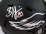 Brian Dawkins Autographed Eagles Eclipse Speed Mini Helmet- Beckett W *Silver