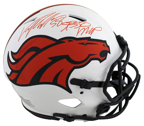 Broncos Von Miller SB 50 MVP Signed Lunar Full Size Speed Proline Helmet BAS Wit